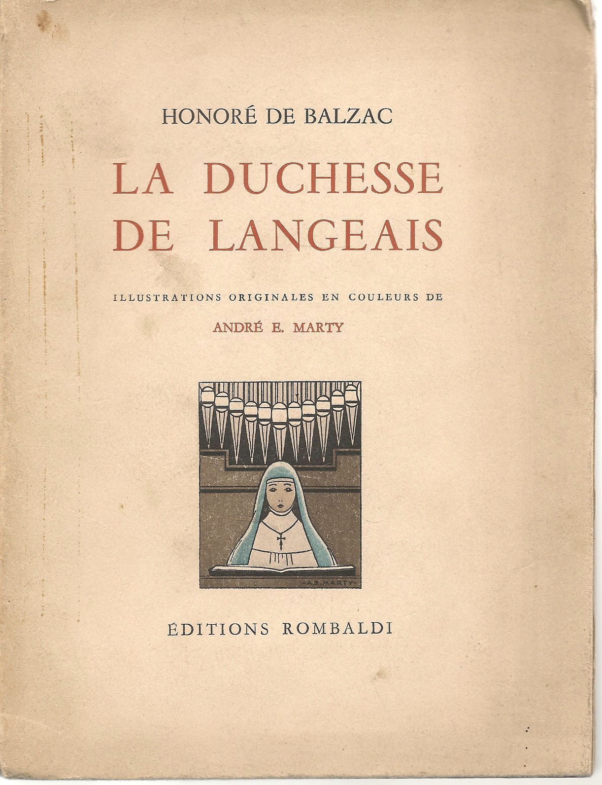 LA DUCHESSE DE LANGEAIS - HONORE' DE BALZAC     FRENCH TEXT