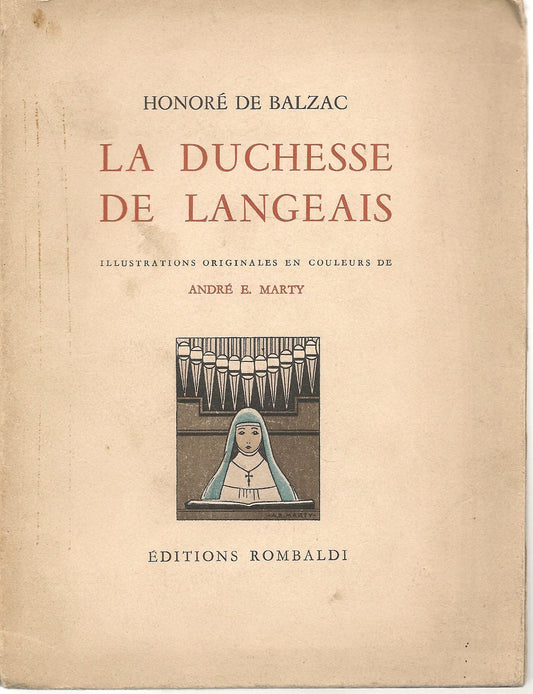LA DUCHESSE DE LANGEAIS - HONORE' DE BALZAC     FRENCH TEXT