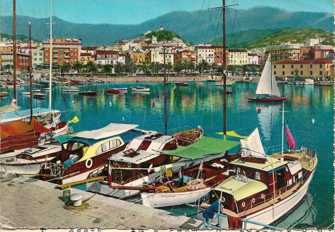 SAN REMO IL PORTO - ACQUARELLATA - V1970