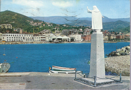 VARAZZE - STATUA DI S. CATERINA AL PORTO - V 1975 - FG