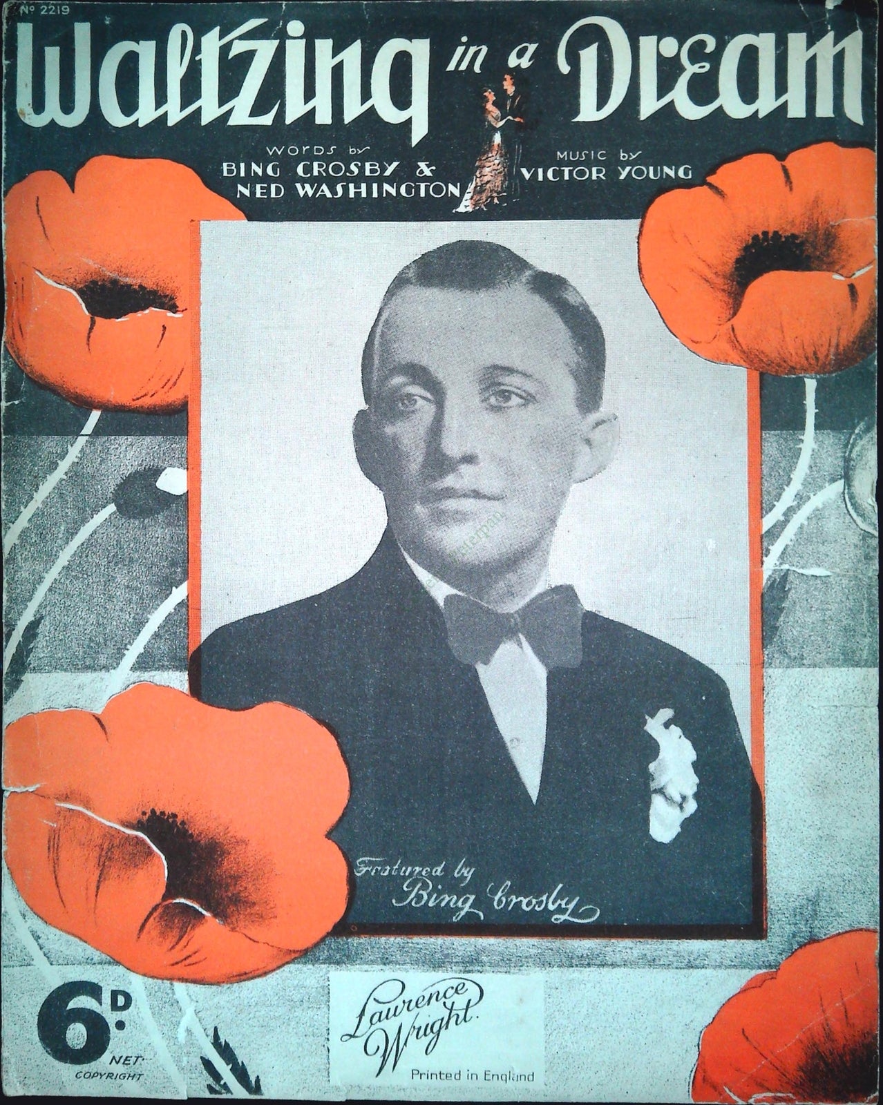 WALTIZINQ IN A DREAM - BING CROSBY - SPARTITO-SHEET MUSIC
