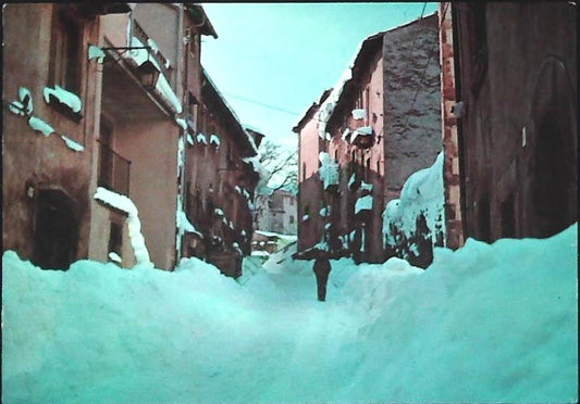 PESCOCOSTANZO - VICOLO CARATTERISTICO - V1988