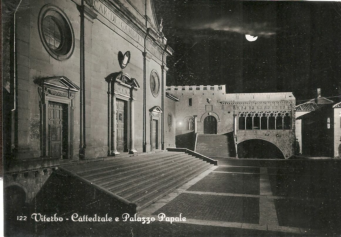 VITERBO - CATTEDRALE E PALAZZO PAZPALE - V1955