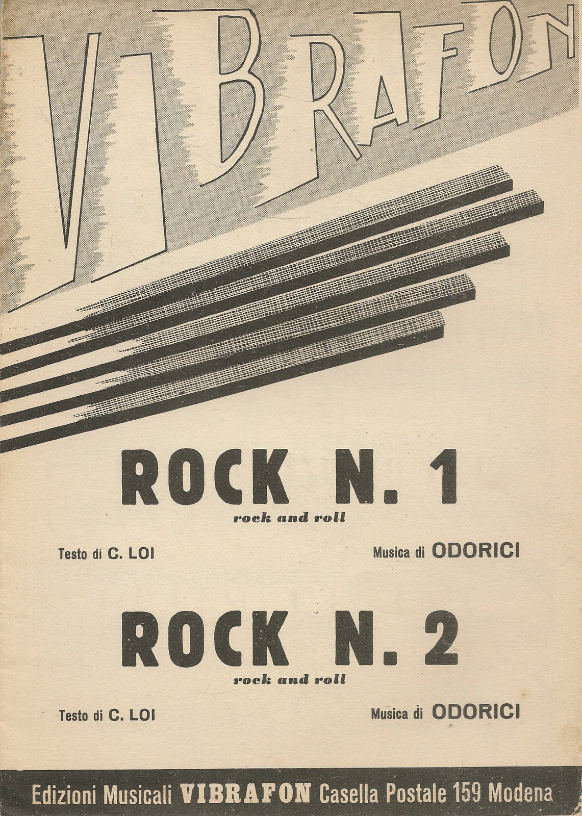 ROCK N.1 - ROCK N. 2 ODORICI - SPARTITO-SHEET MUSIC