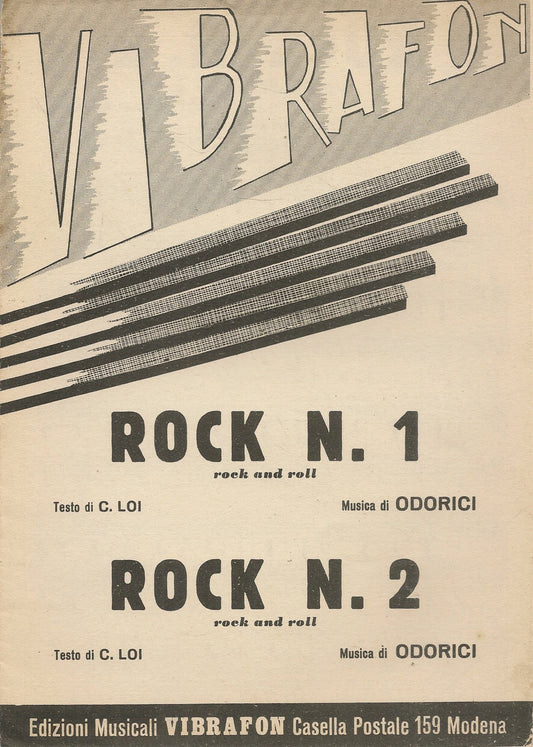 ROCK N.1 - ROCK N. 2 ODORICI - SPARTITO-SHEET MUSIC