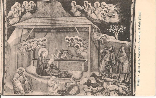 ASSISI - CHIESA DI S. FRANCESCO - GIOTTO: LA NASCITA DI GESU
