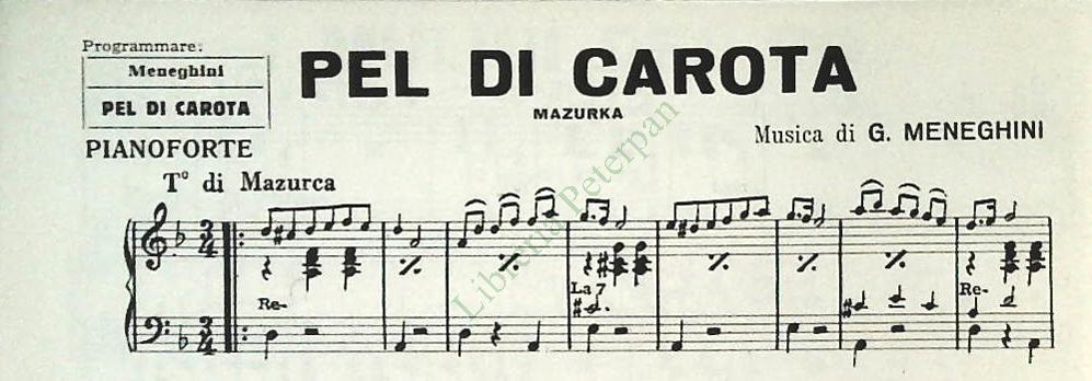 I MULINI DEL PO.valzer - PEL DI CAROTE.mazurka -SPARTITO-SHEET MUSIC