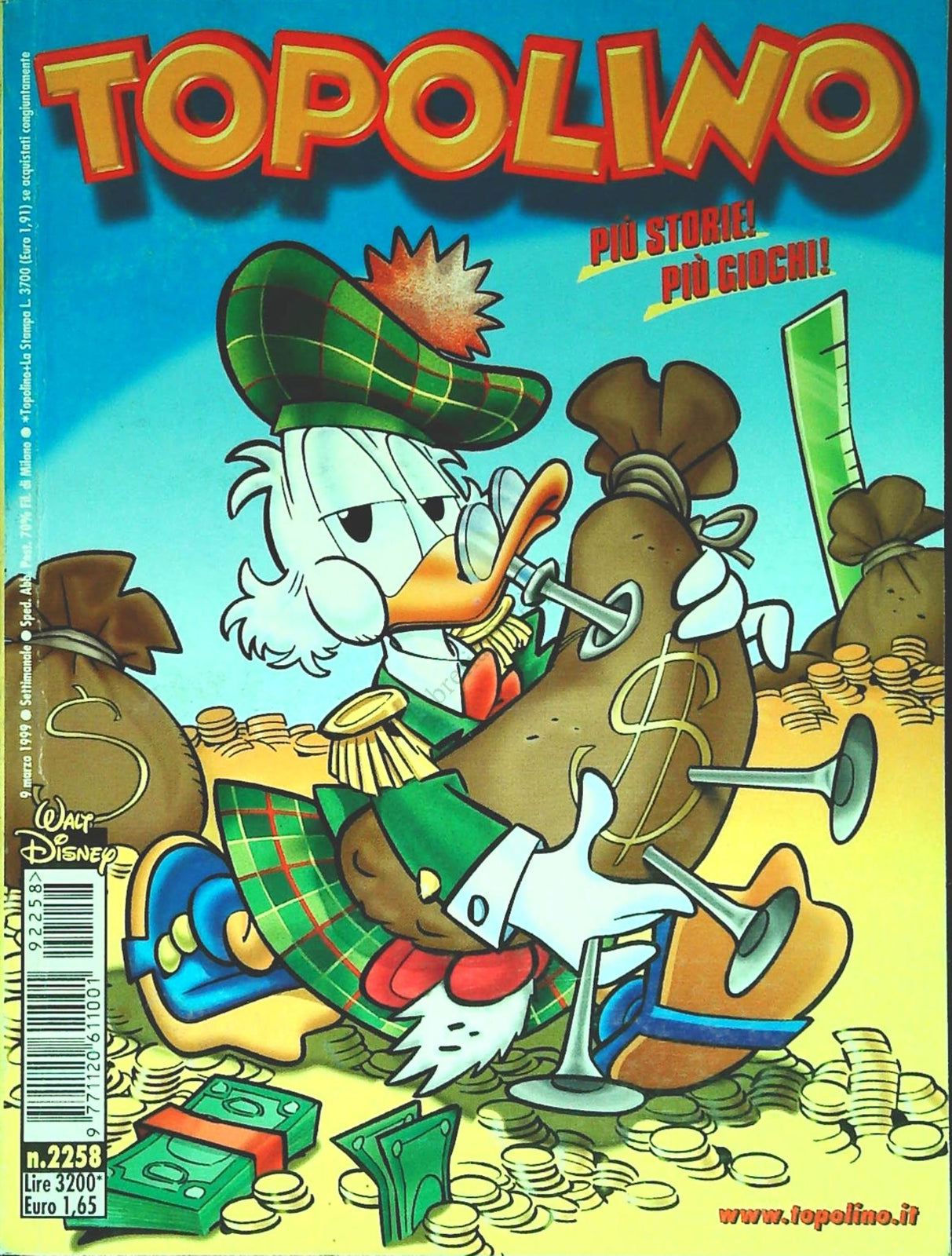 TOPOLINO N. 2258 - 9 MARZO 1999