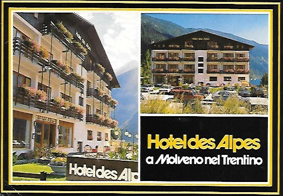 MOLVENO - HOTEL DES ALPES - 2 VEDUTE - V1989