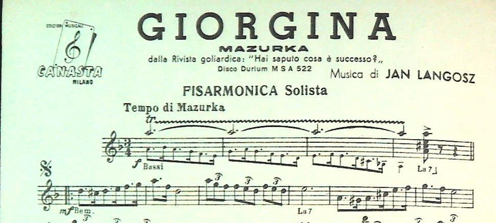 FISARMONICA - TRE BRANI - SPARTITO-SHEET