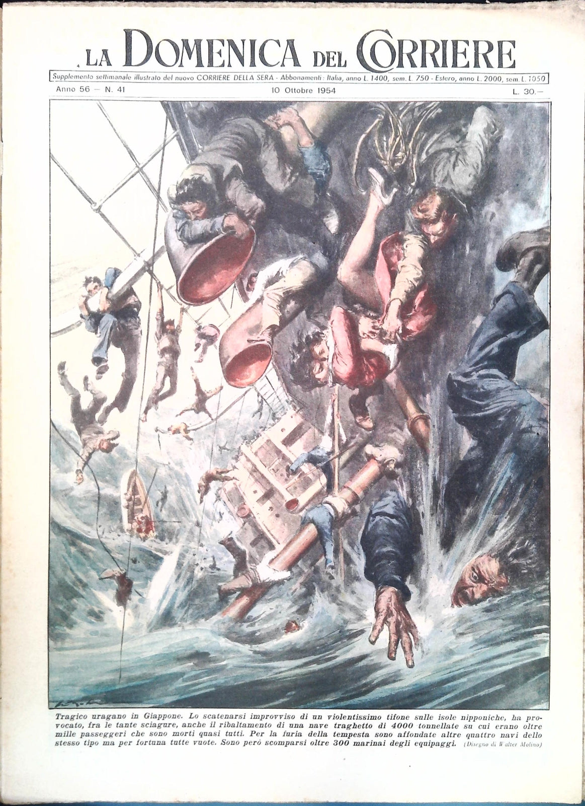 DOMENICA DEL CORRIERE N. 41 - 10 OTTOBRE 1954