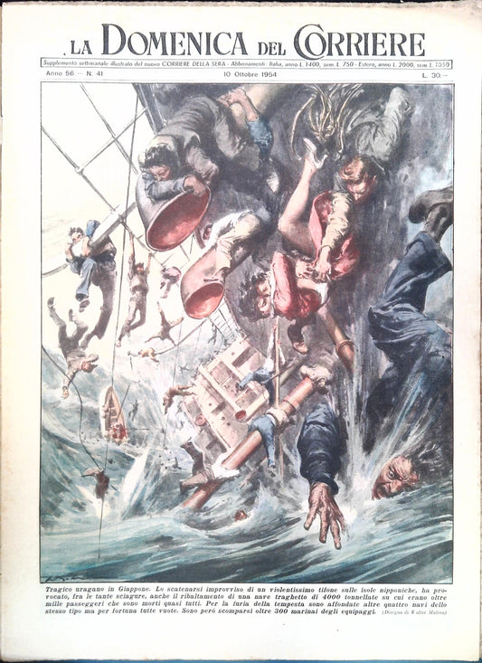 DOMENICA DEL CORRIERE N. 41 - 10 OTTOBRE 1954