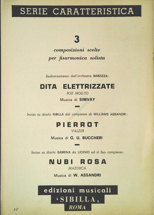 3 BRANI PER FISARMONICA SOLISTA - SPARTITO-SHEET MUSIC