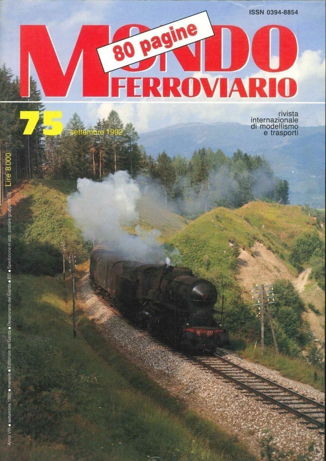 MONDO FERROVIARIO N. 75 - SETTEMBRE 1992