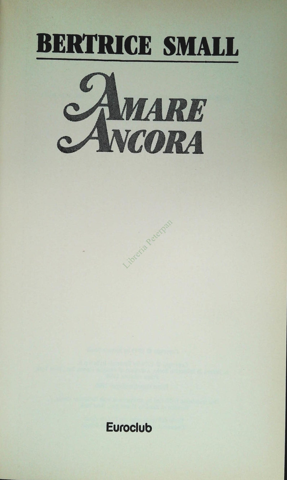 AMARE ANCORA - BATRICE SMALL - EUROCLUB 1996