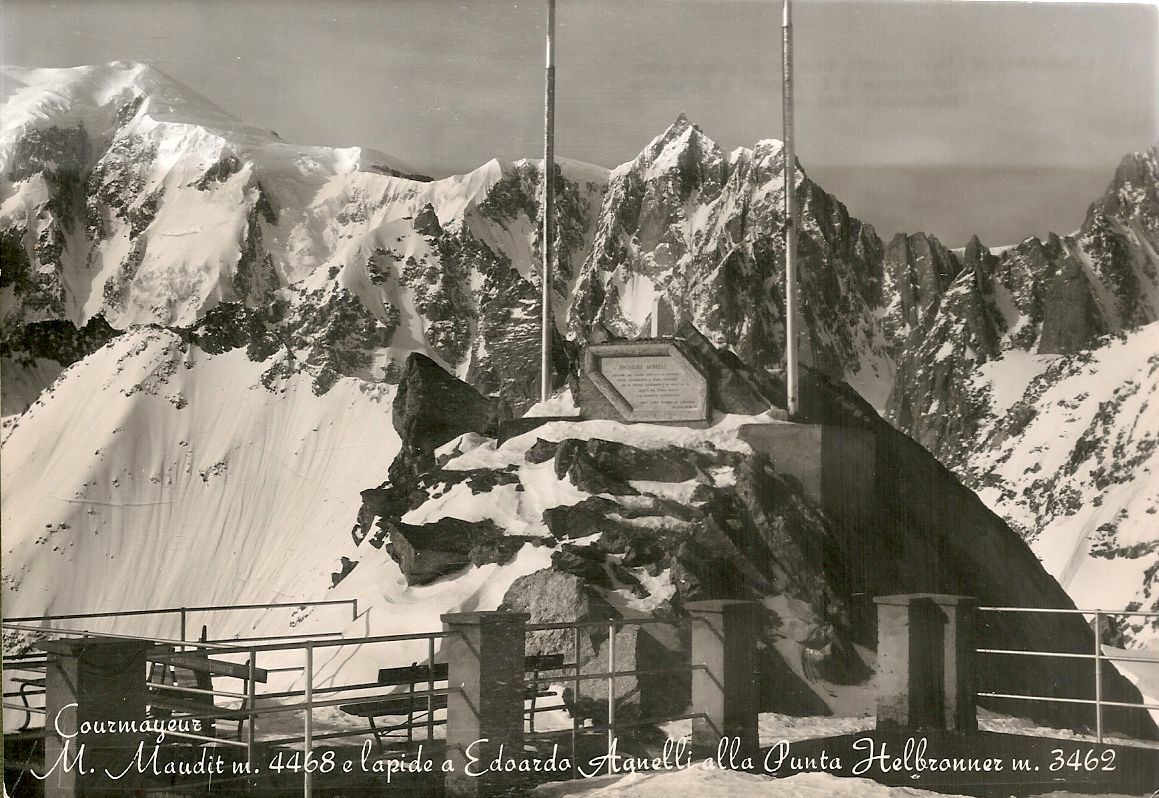 COURMAYEUR - MONT MAUDIT -LAPIDE EDOARDO AGNELLI - NV