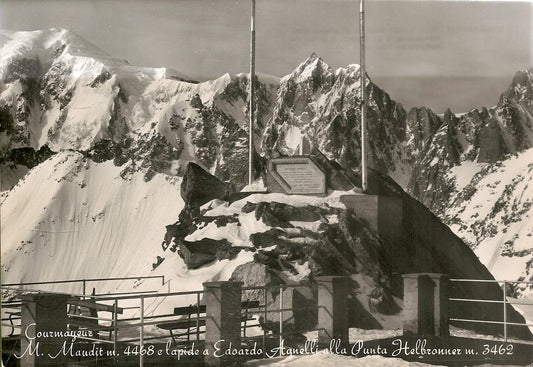 COURMAYEUR - MONT MAUDIT -LAPIDE EDOARDO AGNELLI - NV