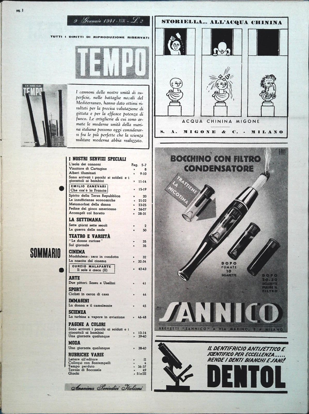 TEMPO M. 85 - 9-16 GENNAIO 1941 - CHE COS'E' LA FRANCIA