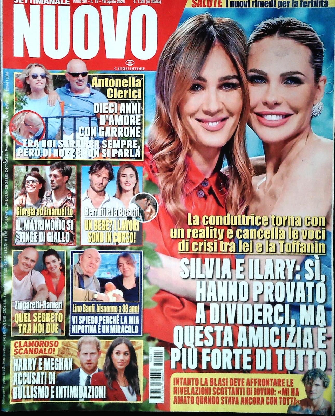 SETTIMANALE NUOVO - 16 APRILE 2025 - ILARY BLASI-BANFI-CLERICI-BERRUTI-GIORGIA