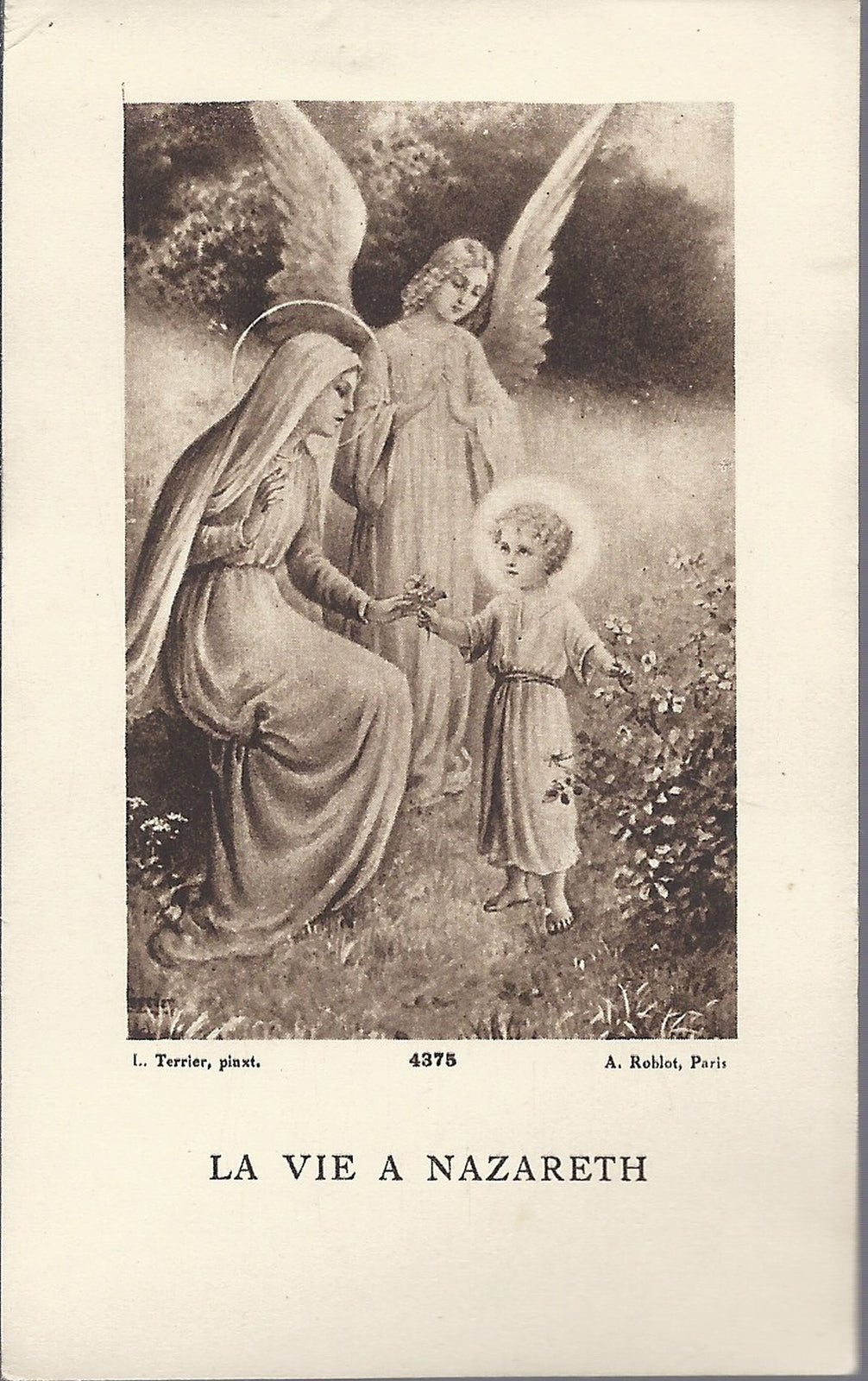 LA VIE A NAZARETH - SANTINO  HOLY CARD - AS015-383 - Ed. Rob