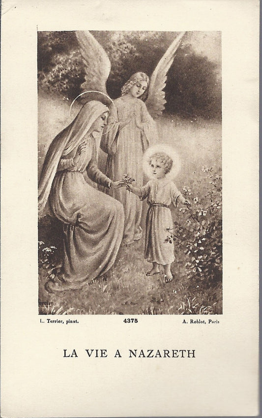 LA VIE A NAZARETH - SANTINO  HOLY CARD - AS015-383 - Ed. Rob