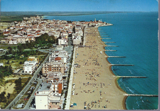 CAORLE - PANORAMA DALL'AEREO E SPIAGGIA DI PONENTE - V 