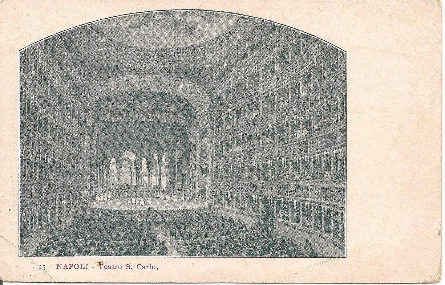 NAPOLI - TEATRO SAN CARLO - DISEGNATA - NV
