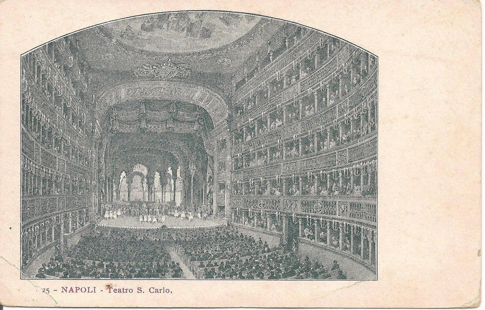 NAPOLI - TEATRO SAN CARLO - DISEGNATA - NV