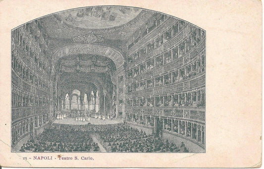NAPOLI - TEATRO SAN CARLO - DISEGNATA - NV
