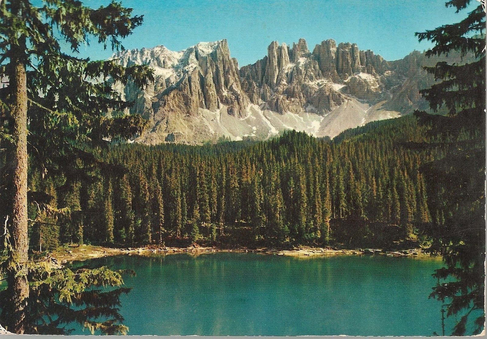 LAGO DI CAREZZA - ACQUARELLATA - V1973