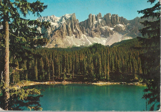 LAGO DI CAREZZA - ACQUARELLATA - V1973