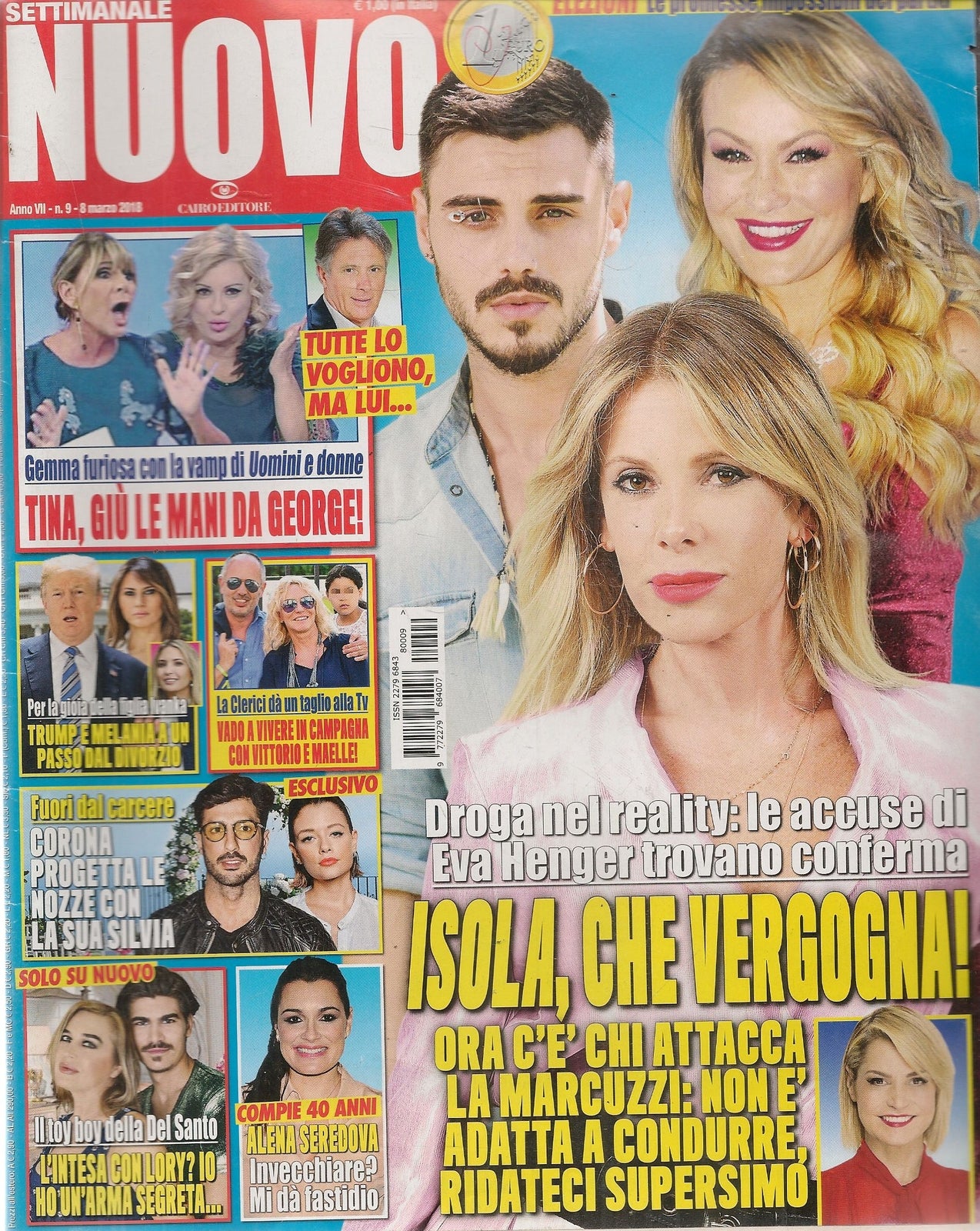 NUOVO TV 8 MARZO 2018 - ISOLA - CLERICI - FABRIZIO CORONA - LORY DEL SANTO
