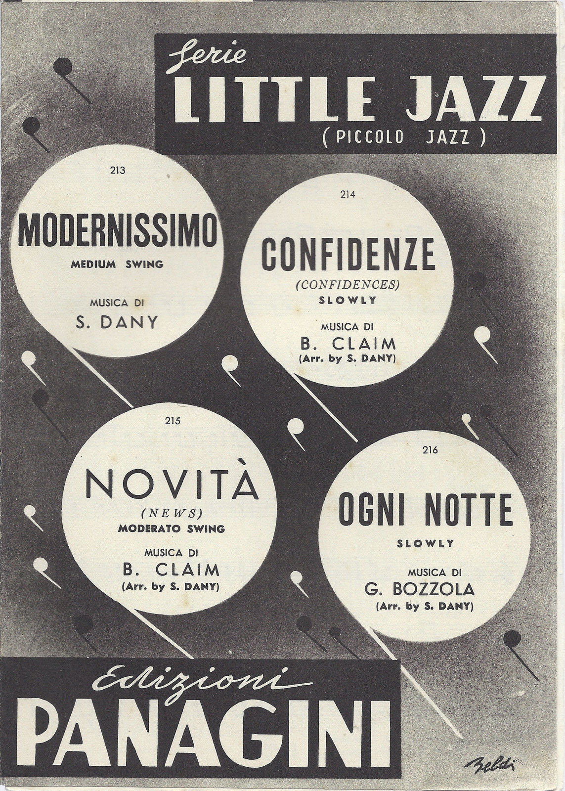 MODERNISSIMO Dany - CONFIDENZE - NOVITA' Claim - OGNI NOTTE Bozzola # SPARTITO