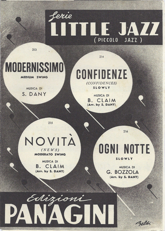 MODERNISSIMO Dany - CONFIDENZE - NOVITA' Claim - OGNI NOTTE Bozzola # SPARTITO