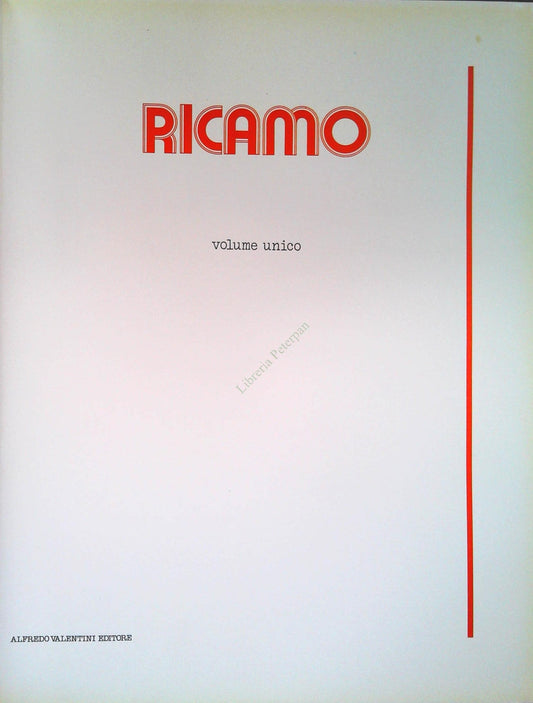 RICAMO - ALFREDO VALENTINI EDITORE 12978 - OUTLET DEL LIBRO