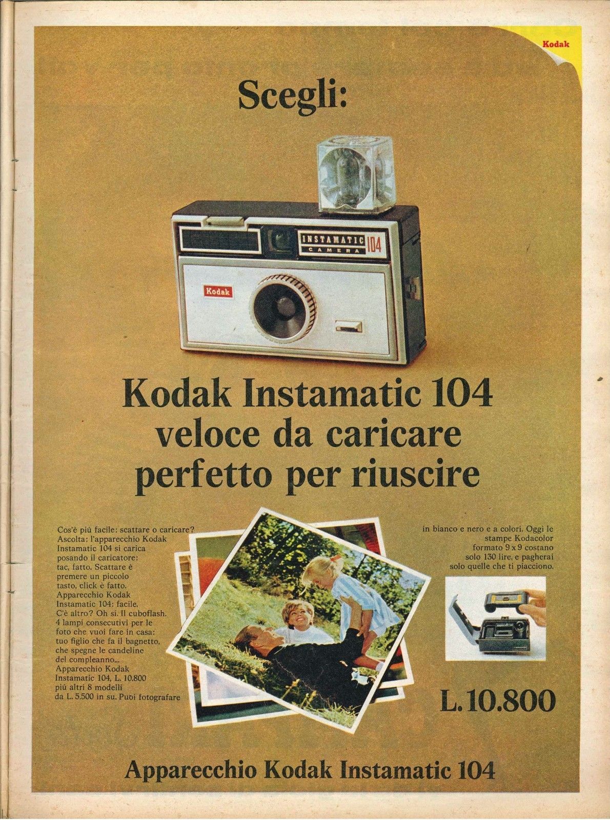 KODAK INSTAMATIC 104 - ADVERTISINIG