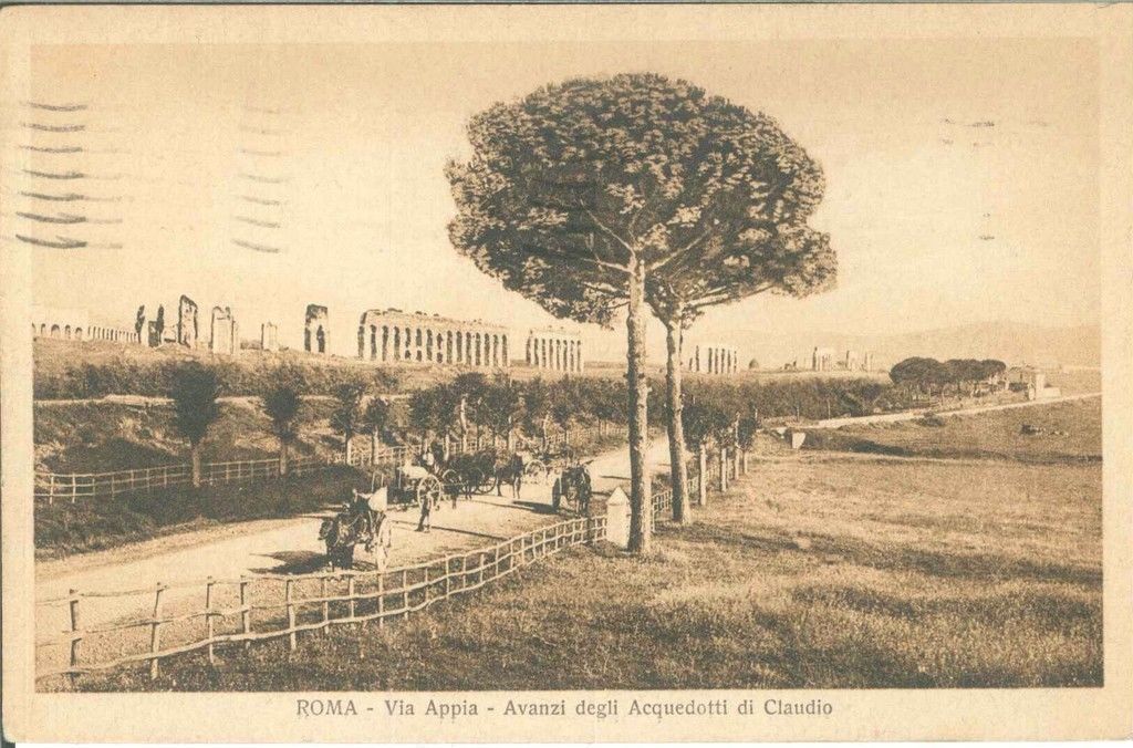 ROMA - VIA APPIA AVANZI ACQUEDOTTO DI CLAUDIO - V1930