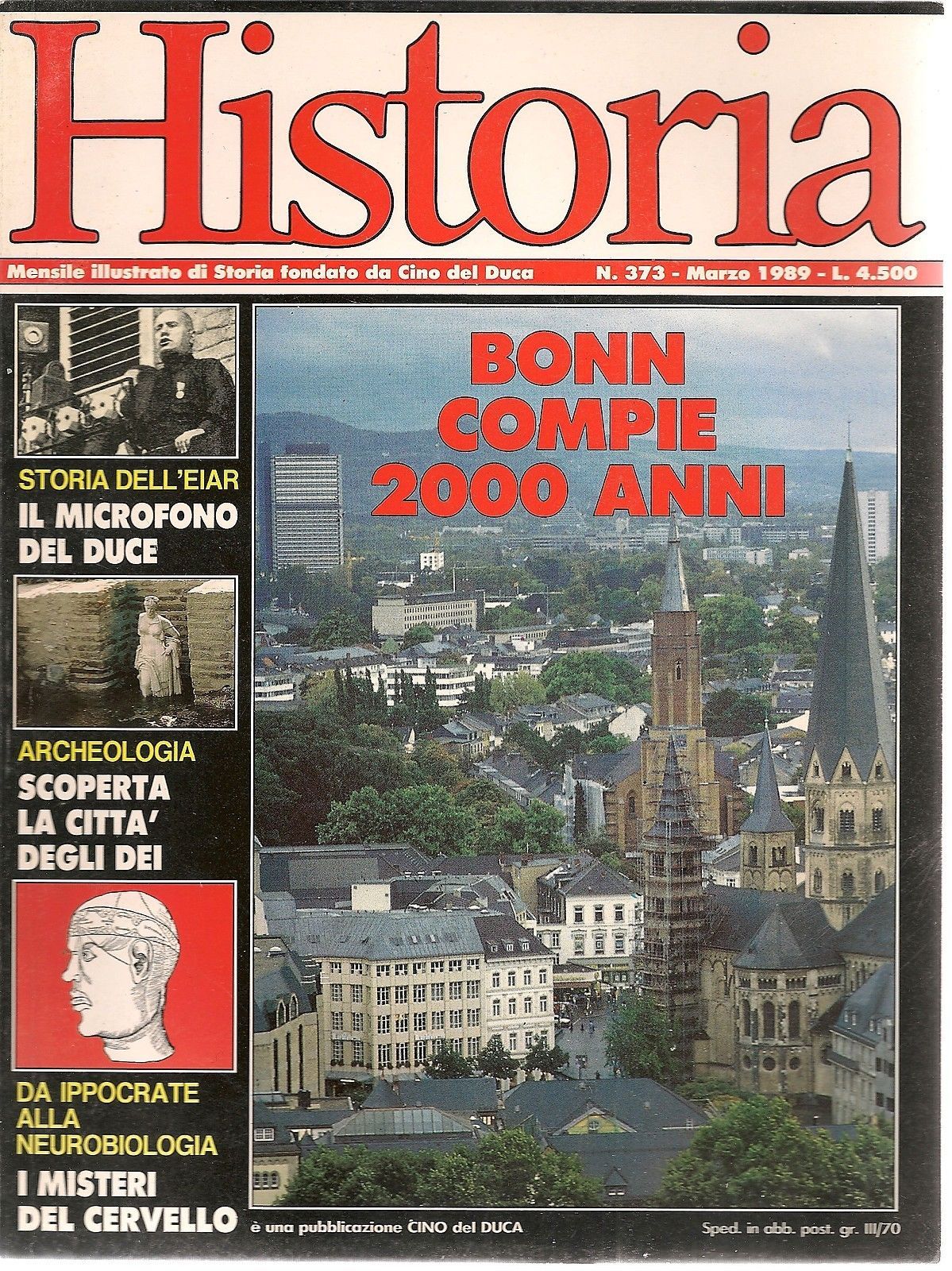 HISTORIA n° 373 - MARZO 1989 - CINO DEL DUCA