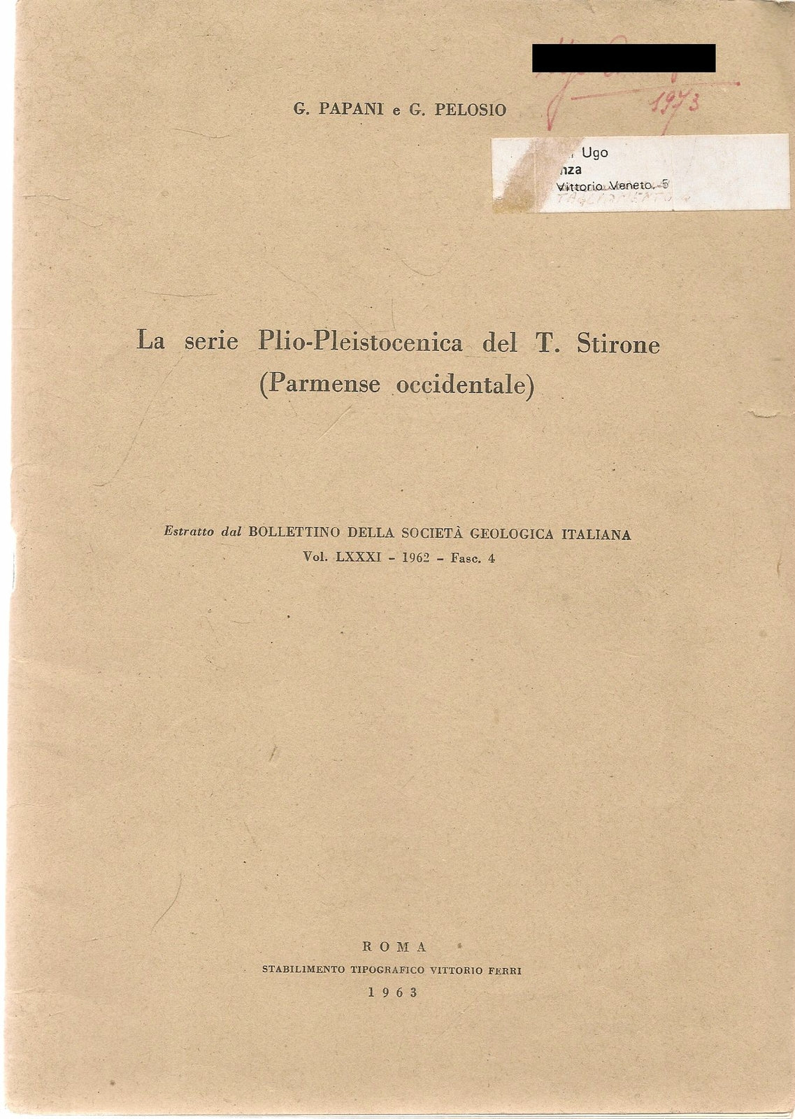 LA SERIE PLIO-PLEISTOCENICA DEL T. STIRONE - G.PAPANI-G. PELOSIO