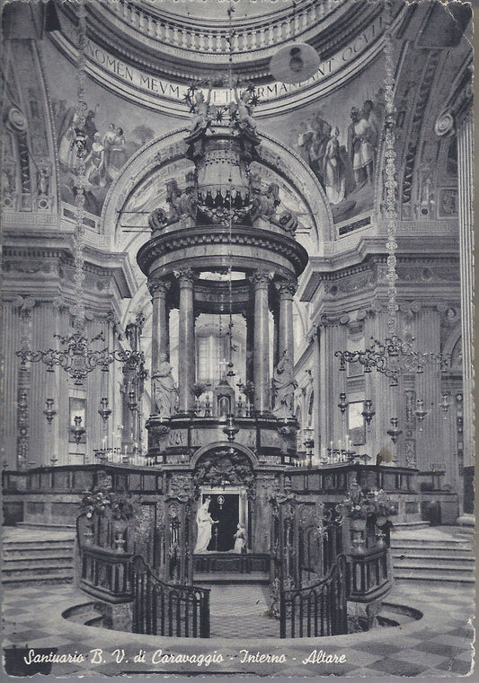 CARAVAGGIO - SANTUARIO B. V. - INTERNO - ALTARE - V 1954 - F