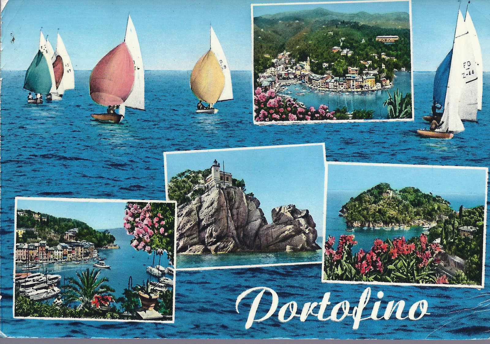 PORTOFINO - 4 VEDUTINE - V 1965 - FG