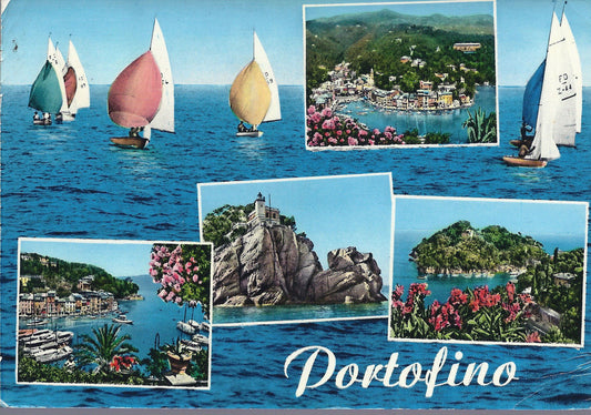 PORTOFINO - 4 VEDUTINE - V 1965 - FG