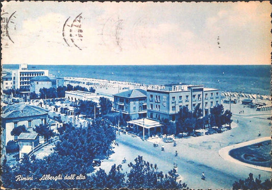RIMINI - ALBERGHI DALL'ALTO - AZZURRATA - V1953