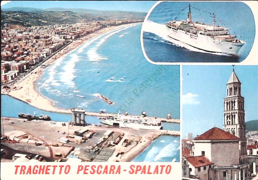 PESCARA-SPALATO - TRAGHETTO - TRE VEDUTE - V1979