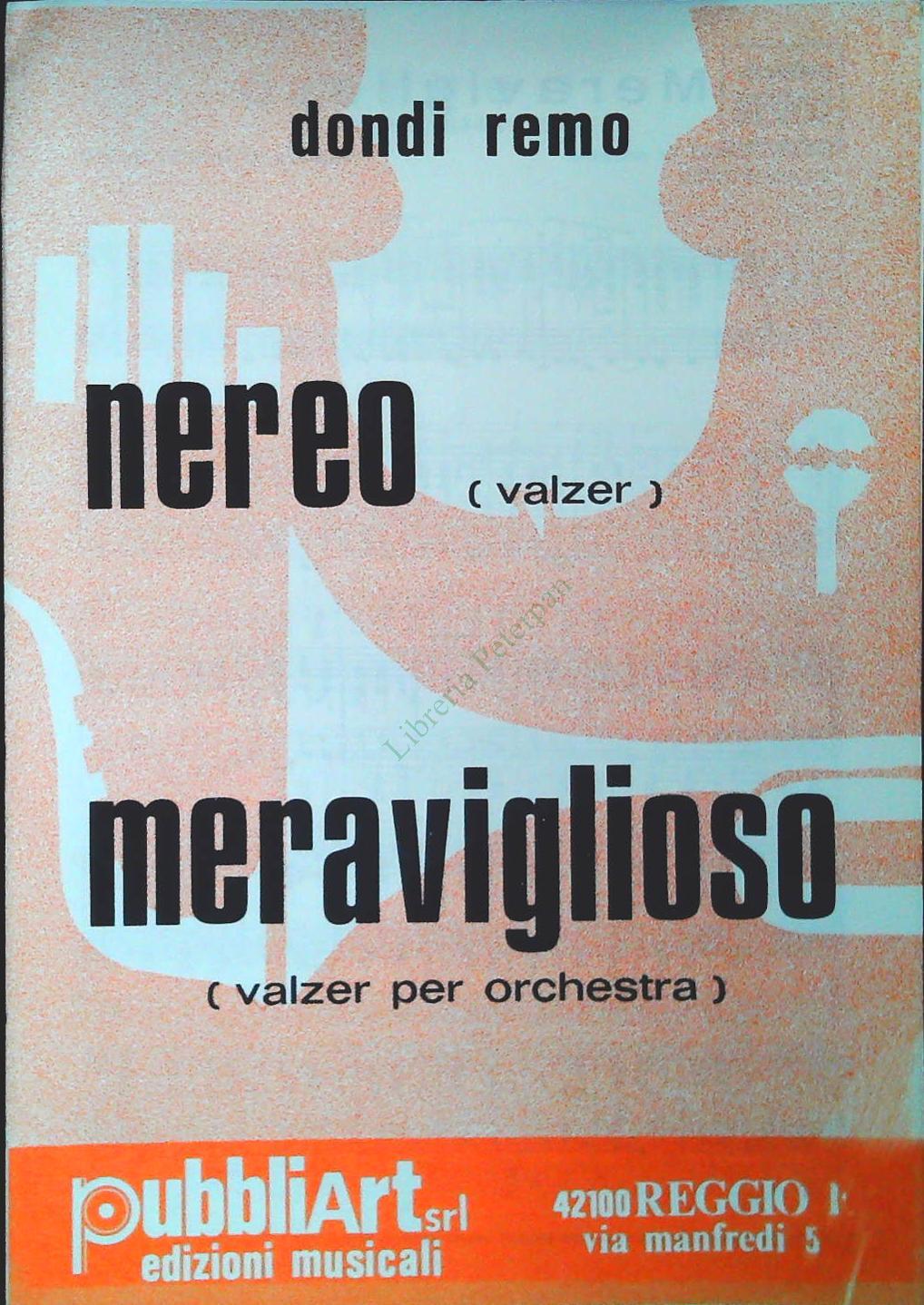 DONDI REMO - NEREO - MERAVISGLIOSOS - SPARTITO-SHEET MUSIC