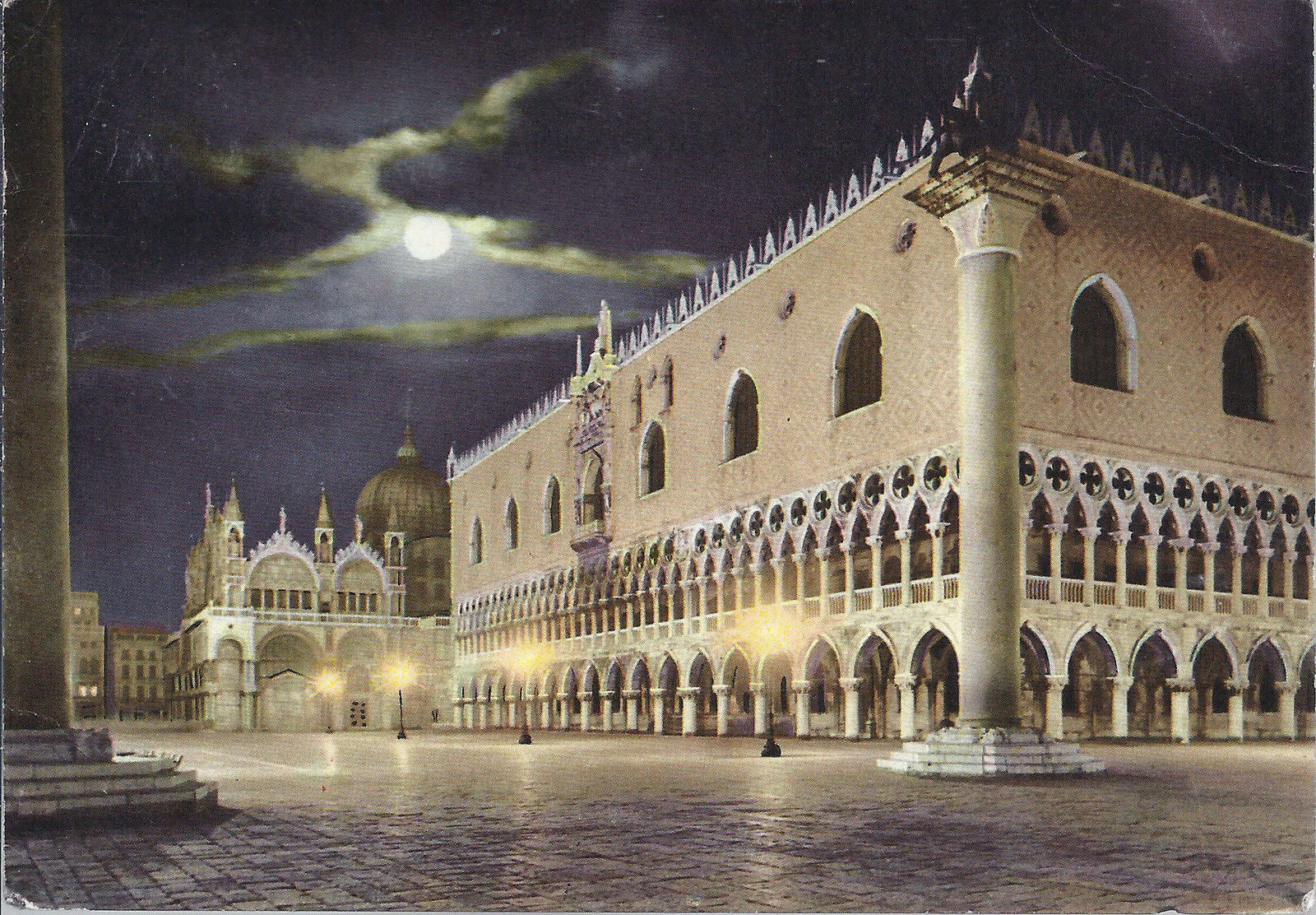 VENEZIA - PALAZZO DUCALE - NOTTURNO - V1964