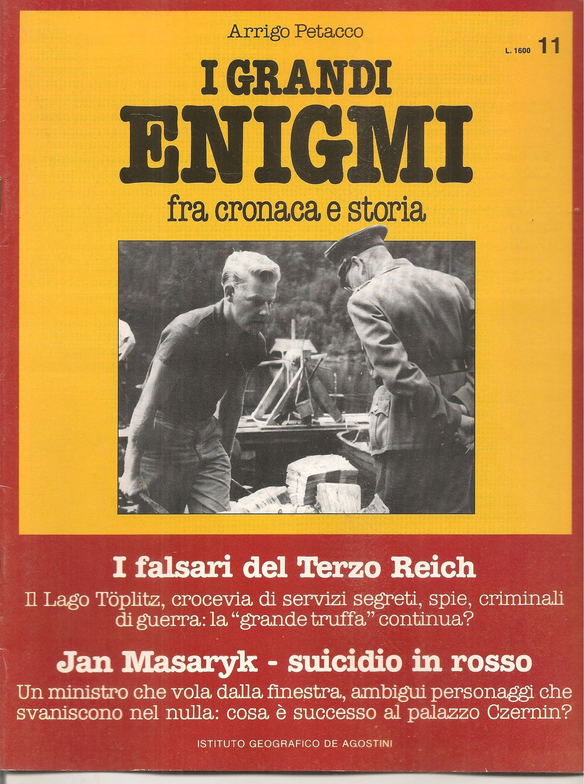 I GRANDI ENIGMI. FASCICOLO N. 11 - I FALSARI DEL TERZO REICH - JAN MASARIK