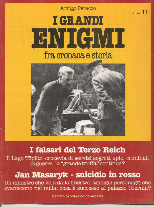 I GRANDI ENIGMI. FASCICOLO N. 11 - I FALSARI DEL TERZO REICH - JAN MASARIK