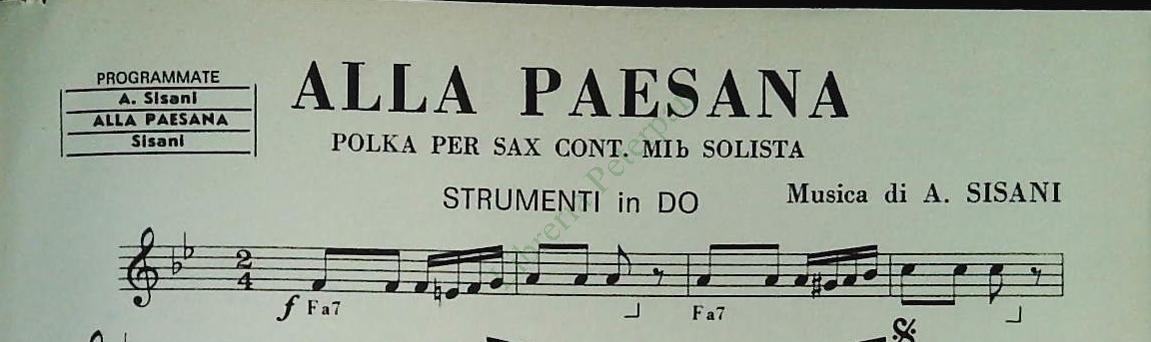 TRE BRANI VALLO LISCIO ASSOLI PER SAX MIB E FISA - SPARTITO-SHEETMUSIC