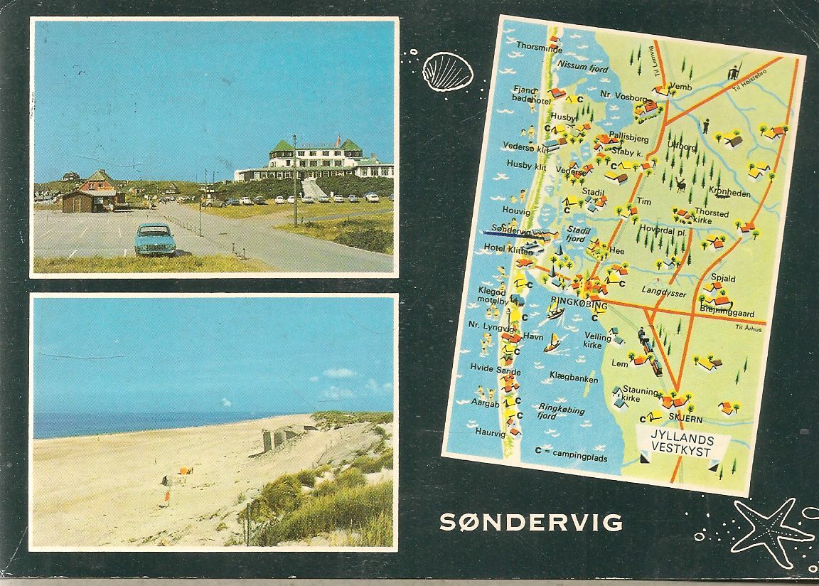 SONDERVIG - DENMARK -  DUE VEDUTE CON CARTINA - V1973